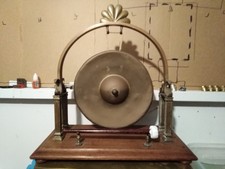 antique brass dinner gong good