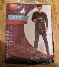 Adult Fancy Dress Pirate Ship Costume, Complete XL outfit, NEW, coat, trousers 