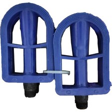 Mean Machine Pedals Kids Universal Bike Flat Pedals 9/16 Plastic Reflective