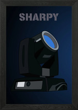 Clay Paky Sharpy Vector Framed