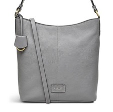 RADLEY GREY LEATHER HANDBAG SHOULDER MULTIWAY CROSS BODY BAG LARGE NEW!!!