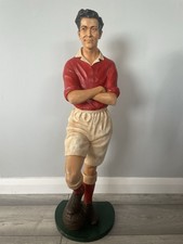 Vintage Resin Football Footballer Statue Figure Manchester United Arsenal 92cm
