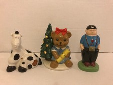 Wade 3 Small Figures - Pantomime Horse, Buffalo Fair, Christmas 1998