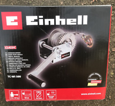Einhell Hand Winch 500Kg 10M Cable with Hook + Safety Stop Manual Wind TC-WI 500