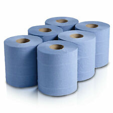 Blue & White 2-Ply Centrefeed Rolls Embossed Paper Towels MultiPack for Kitchen
