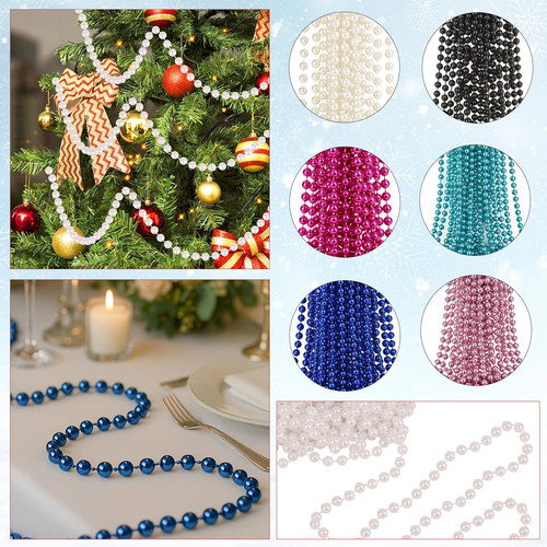 Multicolour xmas bead garland - xmas,