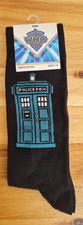 DR/DOCTOR WHO OFFICIAL LICENSED TARDIS SOCKS 7-11 BRAND NEW