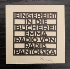 Bookplate Exlibris Wiener