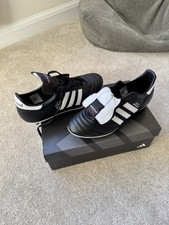 Adidas Copa Mundial FG Black White Leather Football Boots UK9.5 RRP £150