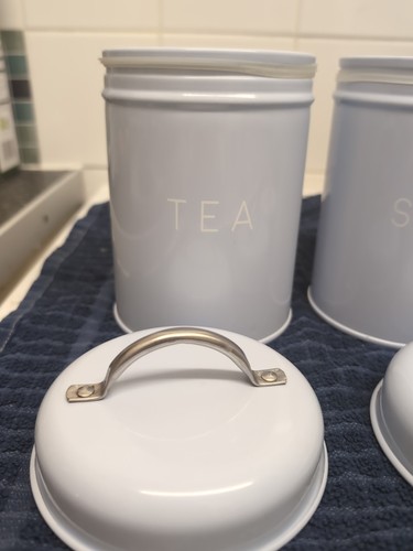 Tea coffee sugar canisters - ,
