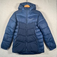 Monterrain Apex Puffer Jacket Boys XL Hooded Winter Coat Blue Warm Insulated