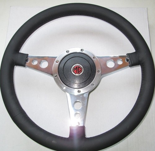 New leather steering wheel - 14",