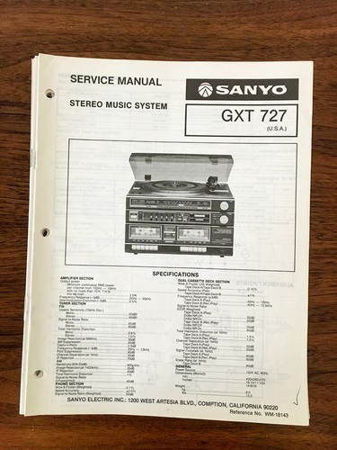 Sanyo gxt 727 stereo - sanyo,