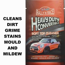 CONVERTIBLE CAR HOOD, SOFT TOP, FABRIC & VINYL ROOF CLEANER  STAINS MOULD MILDEW