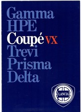 Lancia Coupe Volumex VX 1983-1985 UK Market Sales Brochure Beta