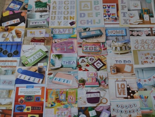 Selection patterned letter - selection, of