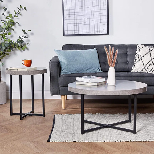 Trendy concrete coffee table - coffee,