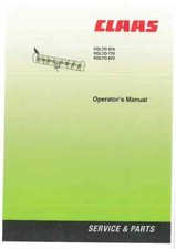 Claas Volto 670 770 870 Hay Tedder Operators Manual