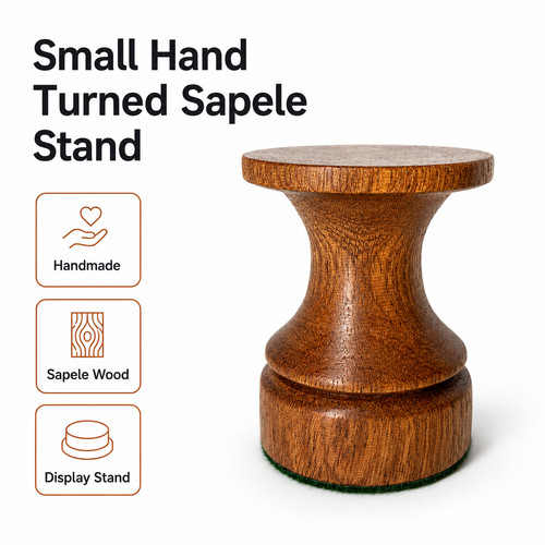 Hand turned sapele wooden - sapele,