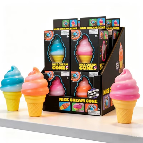 Ice cream cone squishy toy - ice,