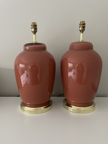 Pair large vintage glass - pair,