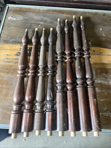 Lot c1890 pine turned - 8,
