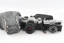 Vintage Olympus Trip 35 & Canon AE-1 35mm Film Cameras