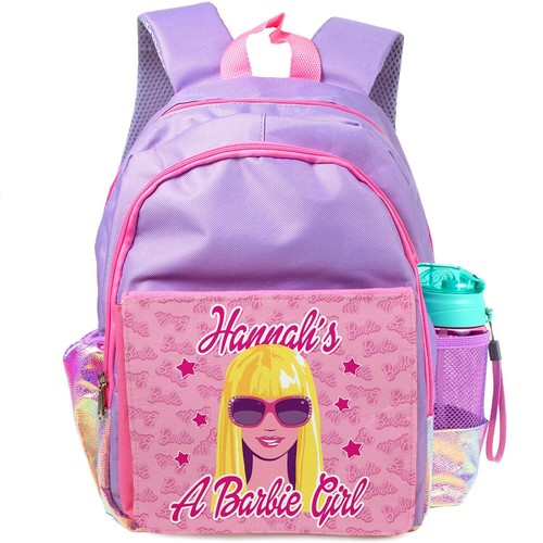 Personalised barbie backpack - personalised,