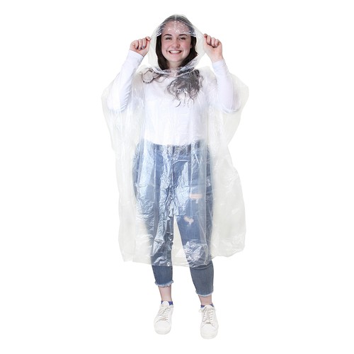 4pcs waterproof poncho clear - 4pcs,