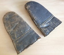 WW1 British Royal Flying Corps Artillery Observer's Leather Mittens 1914-18