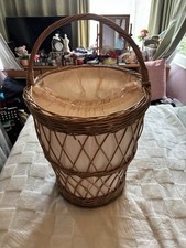 Vintage 1970s wicker laundry