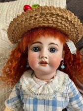 Gorgeous Fleischmann & Bloedel Bisque Head Antique Doll, Jumeau Body 18 Inches