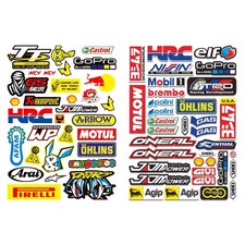 66x Stickers 2 A4 Sheets -