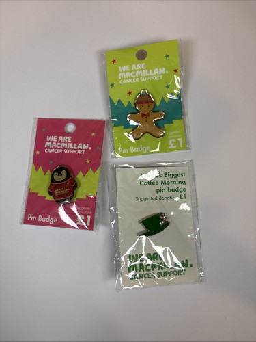 Macmillan pin badges in - pin,