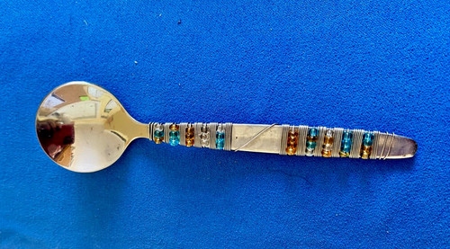 Glass bead wire wrapped - bead, wire-wrapped