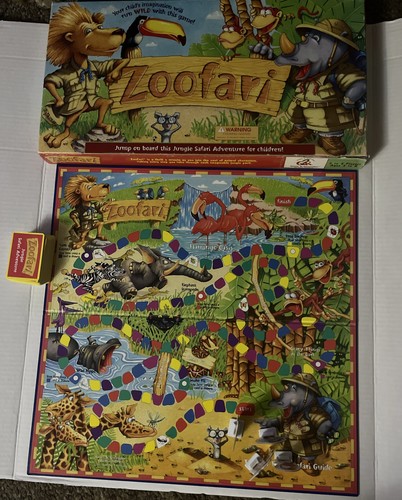 Vintage zoofari board game - vintage,