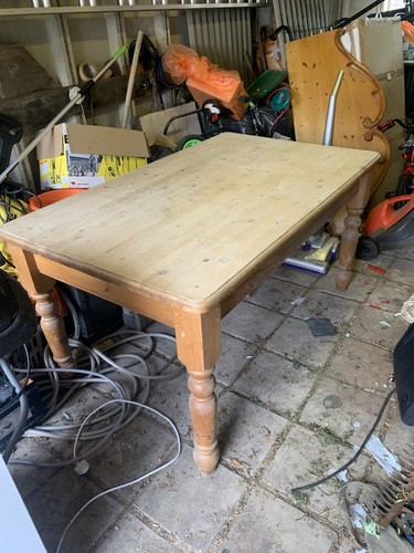 Rustic pine farmhouse - farmhouse, table