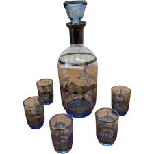 Vintage Venetian Blue Glass