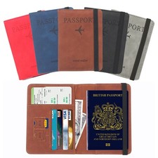 Travel Wallet Passport Holder RFID Organiser Pouch for Cards Documents Money IDs