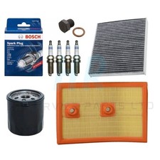 AIR OIL CABIN & BOSCH SPARK PLUGS SERVICE KIT FOR AUDI A1 TFSI 1.4 SPORT 2011-18