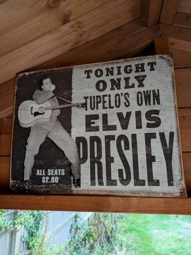 Elvis presley tin sign - presley,