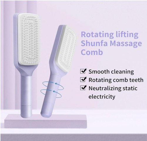 Self cleaning hair brush - cleaning,