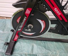Home Fitness Spin Bike Code Red and Black Barley Used Great Condition