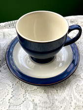 Coffee Cup and Saucers Set Of  Five Blue Denby Mint Condition Never Used