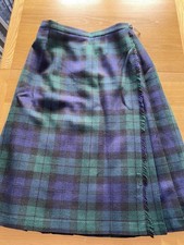 Jedburgh Kiltmakers Blue Green Size 16 (Small Fit) 100% Wool Kilt Scottish