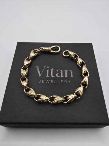 9ct gold tulip - gold, patterned