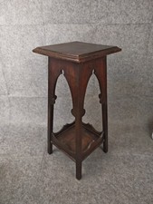 Antique Oak Plant Stand -