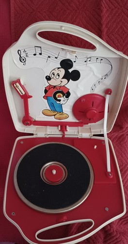 Mickey mouse record player - record,