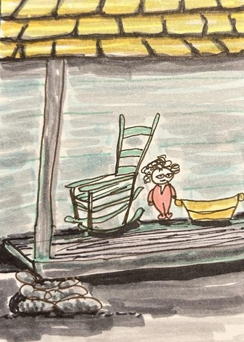 1original art card aceo - art,