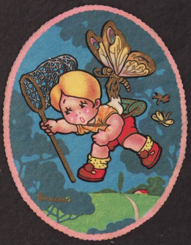 Vintage postcard artist signed - postcard,